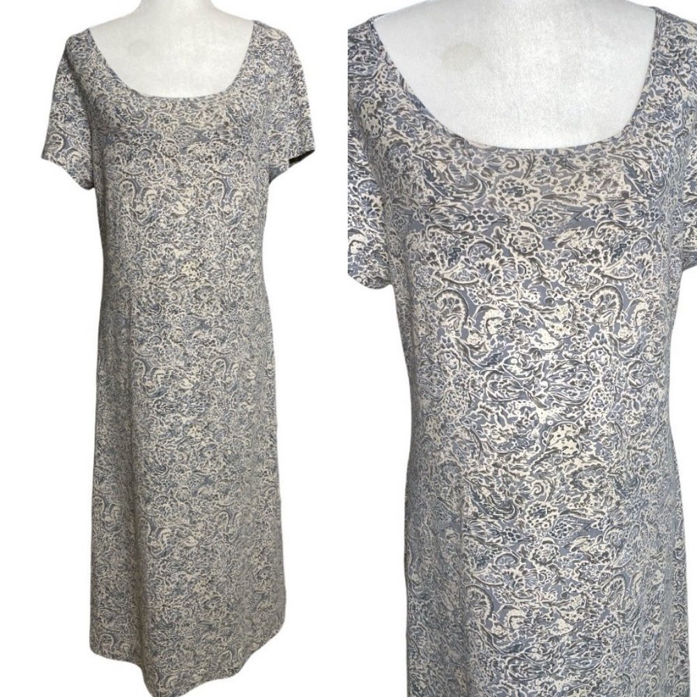 Peruvian Connection paisley print maxi dress L